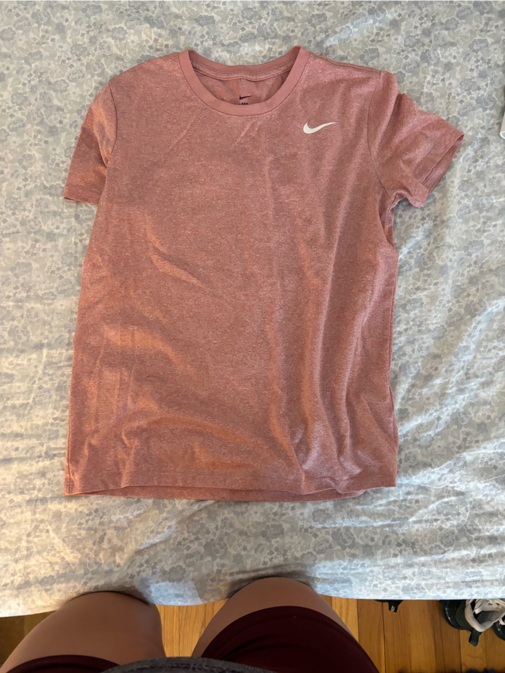 Nike Heathered Rose Short Sleeve Athletic Tee